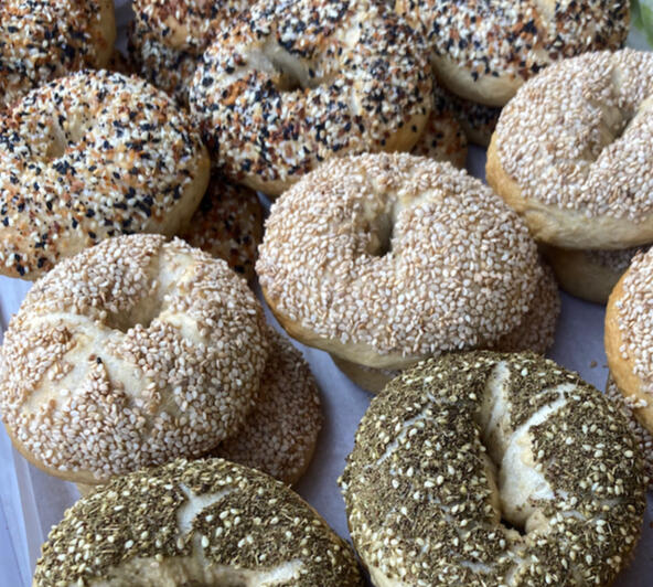 Everything, Sesame, and Za'atar bagels