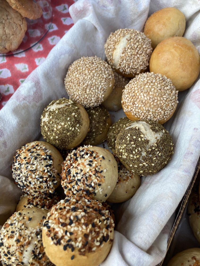 Everything, Sesame, and Za'atar bagels